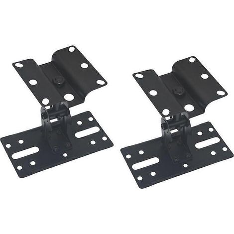 2Pcs Réglable Enceinte Mur Support Universel Support pour Surround Son Ideal pour Study Room Bedroom El Intérieur Use (1/5)