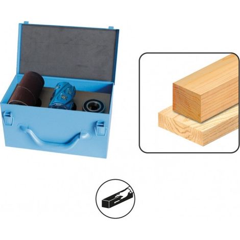 Leman – Coffret calibrage 9 bagues Ø95 à 135 – Porte-outils pour feuillures et rainures – Alésage 30mm – Pour usage professionnel