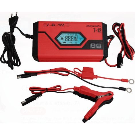 LACME Chargeur batteries 12V 7A type IUoU CHARGMATIC 7-12- 508700 (1/3)