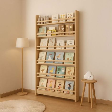 Bücherregal Kinder Divit AB16 Holzregal mit 6 Ebenen zur Aufbewahrung