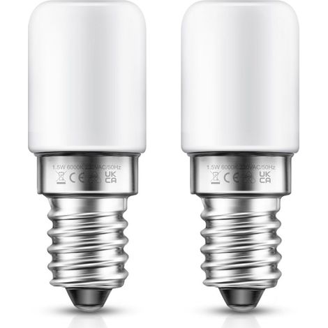 Lampe E14 LED Ampoule pour Réfrigérateur 1 virgule 5 W pour Frigo Équivalente à une Ampoule 15Watt Blanc Chaud 2700 K Lampe pour Machine a 240 V (1/4)