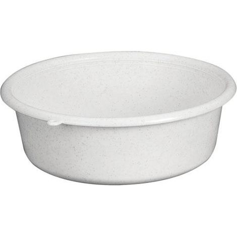 Ciotola in plastica grigia marmorizzata 6,5L in alluminio e plastica