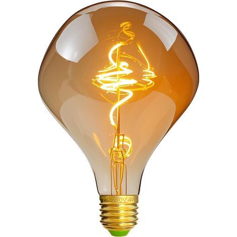 Vintage E27 4W dimmbare LED-Glühbirne in unregelmäßiger Form, 2000K, Innendekoration (1/5)