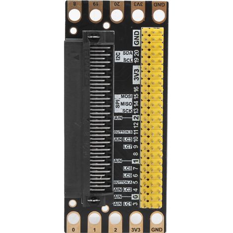 Carte d'extension pour Micro:bit connecteur bordure interface breakout PCB 82.05x36.10mm (1/5)