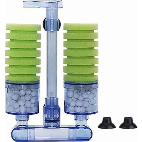 Filtro a spugna per acquario, filtro biologico a spugna da parete, filtro silenzioso per l'acqua, pulitore per acquario (XY-2882) (1/5)