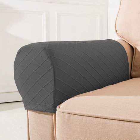 Housses De Bras Pour Canapé, Housses D'accoudoirs, Housses De Bras De Fauteuil En Polyester Stretch Housses De Bras De Canapé Housses D'accoudoirs Pour Chaises Ensemble De Protection De Meuble (1/4)