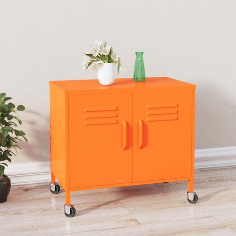 vidaXL Armario de almacenamiento acero naranja 60x35x56 cm (1/5)