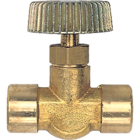 Robinet à pointeau horizontal pour gaz 1/4 "ff