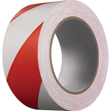 Cinta de advertencia Extra 339 PVC rojo / blanco L.33m An.50mm Rl.KIP