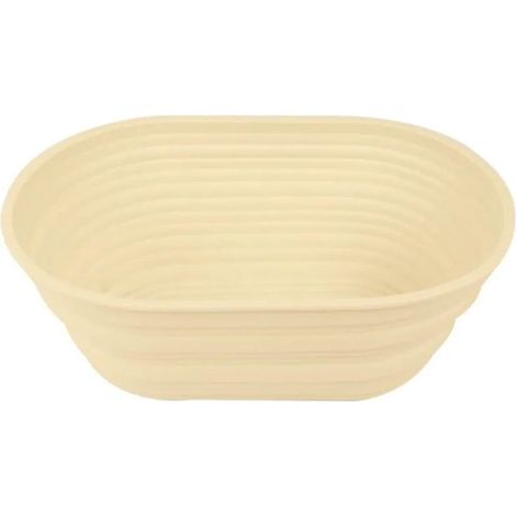 Nouveau panier de fermentation pliable à grande capacité, paniers de fermentation en silicone pour four (ovale, beige) (1/5)