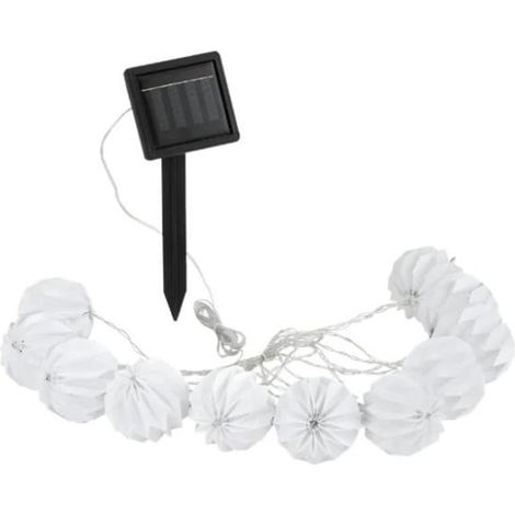Guirlande lumineuse extérieure 2 m - noir - Solar - Eglo (1/2)
