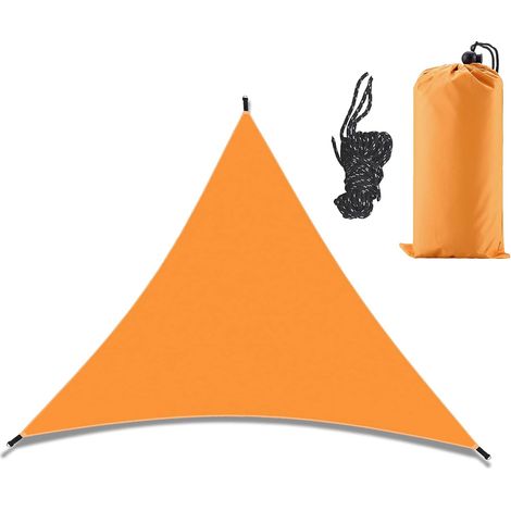 Tenda da sole triangolare impermeabile 3x3x3M, protezione solare e antivento per giardino e terrazza (1/5)