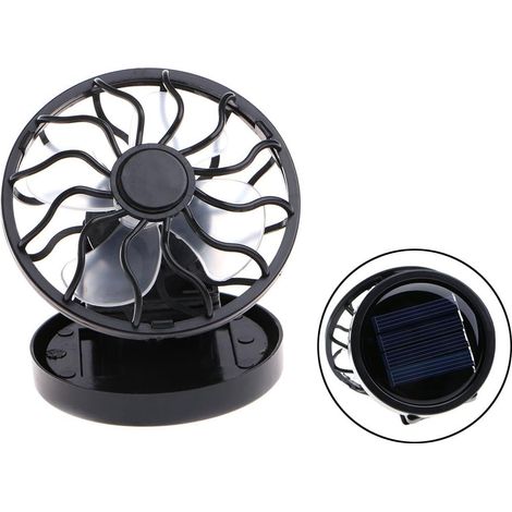 MINKUROW Mini ventilatore portatile ad energia solare con clip per l'estate
