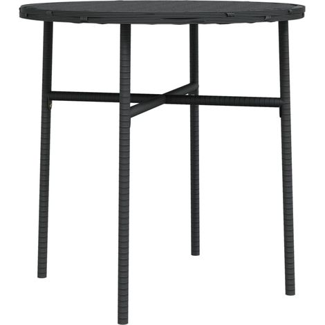Maison Exclusive - Beistelltisch Schwarz 45 cm Poly Rattan