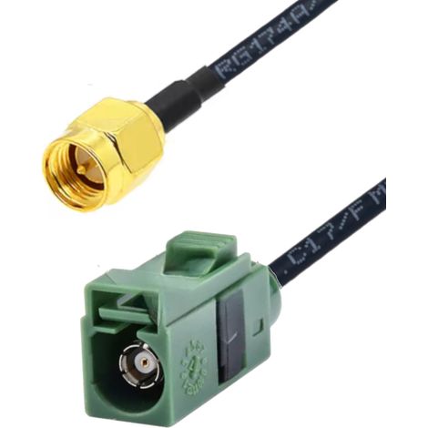 Cable pigtail fakra con toma E / conector SMA RG174 de 20 cm
