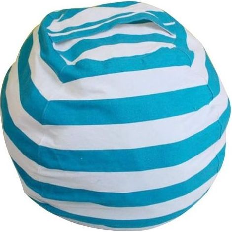 Pouf en toile (bleu) (1/2)