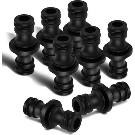 Hose connector 1/2 inch double plug garden hose connectors extender extension Gardena coupling, connector part, plastic two-way for garden and house tap (1/5)