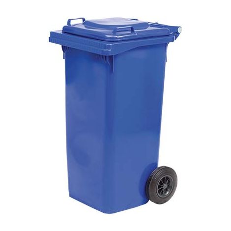 BIDONE IMMONDIZIA GREEN 240 + RUOTE ICS AZZURRO LT 240 CM 72X58 H.CM 106