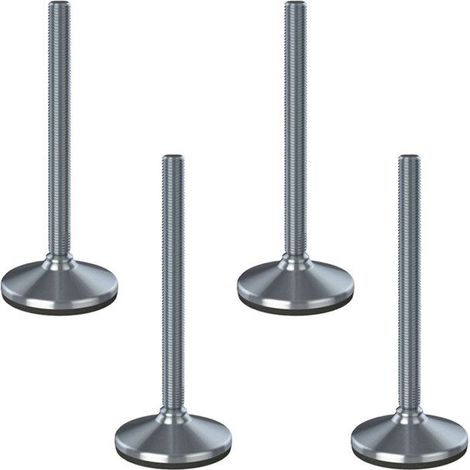 Material Baustelle Fußbasis Nivellierung rostfrei 20x230x105mm und Anti-Vibrations-Pad von 2200 kg-Set 4