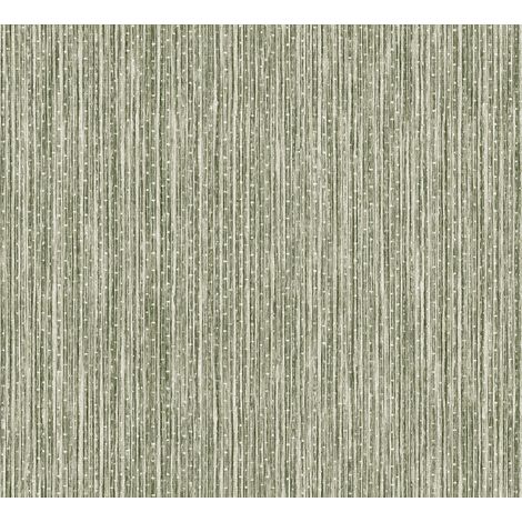 papier peint bambou vert grisé - Sanders & Sanders (1/2)