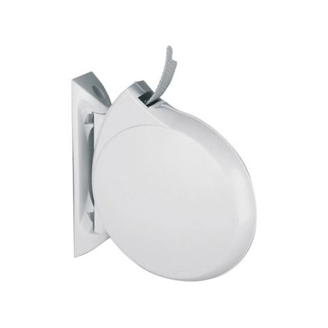 Itar – Enrouleur manuel pour volet roulant 5 m – Boîtier plastique blanc – Bride de freinage acier zingué – Pour espaces confinés (1/3)