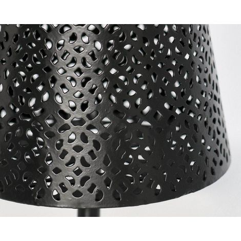 Lampada solare Patricia in acciaio e polipropilene per uso interno ed esterno -Nero (1/5)