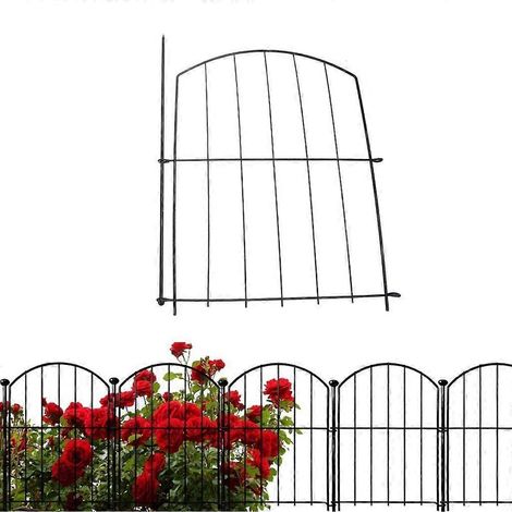 Clôture de jardin décorative en fil métallique antirouille, barrière pour animaux (1/4)