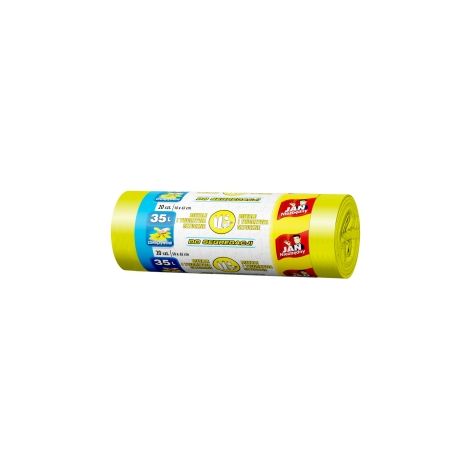 Bolsas de basura amarillas para la separación de plásticos 35 l