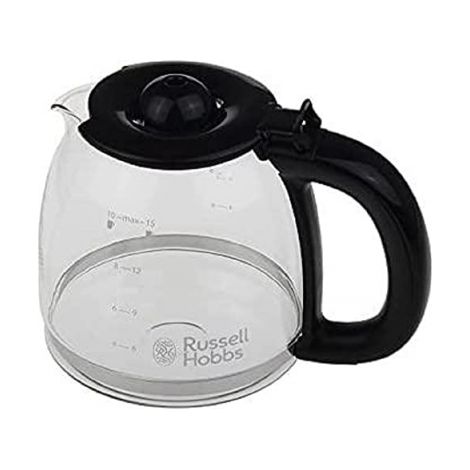 Jarra de cristal de repuesto Russell Hobbs 700214 para cafetera Adventure & Colors+ Digital & Victory (24010-56, 24031-56, 24