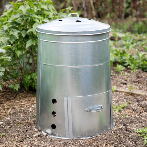 Garden Trading Classic Compost Bin Garden Waste Bin Composter 120L Metal Steel