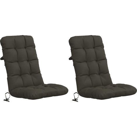 Cojines para Sillas de Respaldo Alto en 2 Piezas VIANEN 2 pcs vidaXL