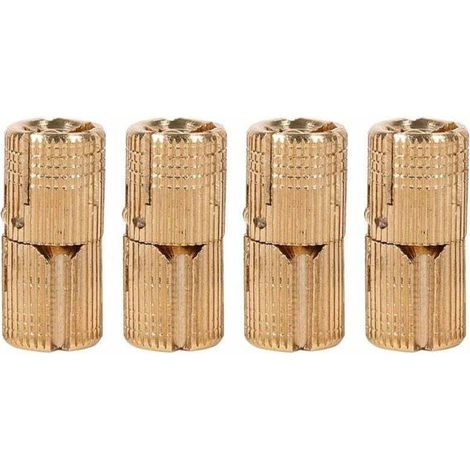 Charnières invisibles en cuivre pur de 14 mm pour boîte à bijoux, boîte cadeau, plans de travail (4 pièces,14mm) (1/4)