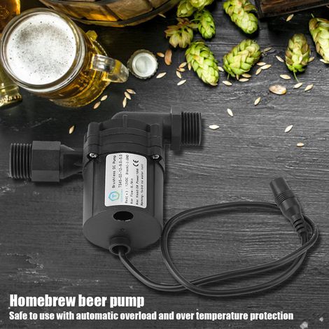 Pompe de brassage amateur 12 V CC 18 W, sans balais (sans connecteur) (1/5)