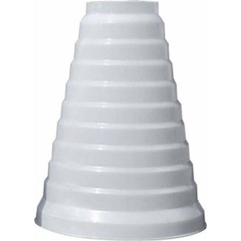 Réducteur universel amélioré plus épais pour systèmes de ventilation 80/200mm de diamètre réducteur de tuyau rond en PVC utilisé avec climatisation pour conduits et ventilateurs d'extraction (8–20 cm) (1/4)