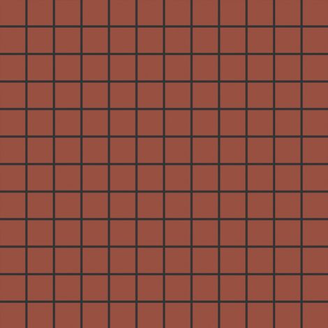 Mosaïque de grès cérame QUADROCOLOR UNI - Red - - Red - boîte de m2