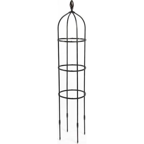 Obélisque de Jardin, Tuteur Plante Grimpante, Jardin Tuteurs de Plantes, Treillis Fleur Soutien de Arche de Jardin en Forme de Tour pour Plantes grimpantes (1/4)