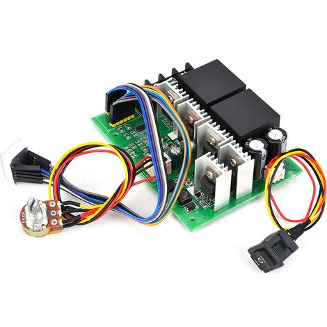PWM-Drehzahlregler für Gleichstrommotoren, CW/CCW-Schalter, 0100%, 80A, 12V/24V/36V/48V (1/5)