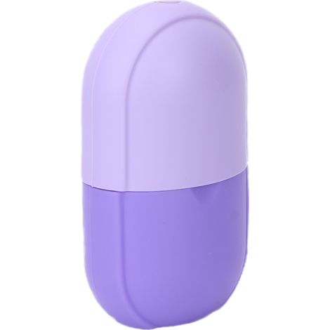 Rouleau de Massage Facial en Silicone Réfrigérant pour Puffiness et Rides, Couleur Violet Dégradé (1/5)
