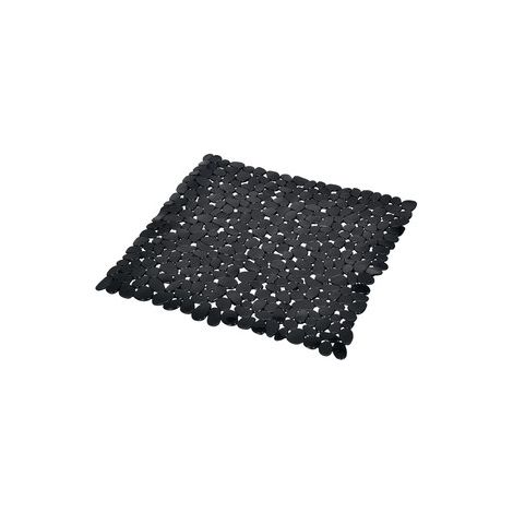 Fond de douche 52x52cm pvc uni noir - 52x52cm - Noir (1/3)