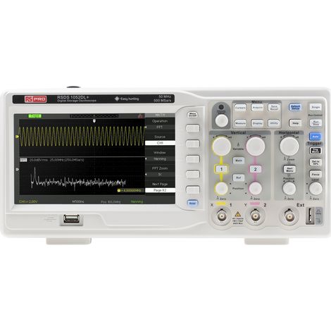Oscilloscope De table RS PRO, 2 voies, 50MHz ( Prix pour 1 ) (1/5)