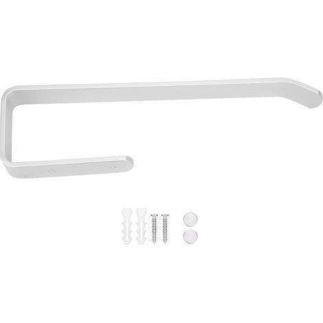 Wandmontierter Handtuchhalter und Toilettenpapierspender aus Aluminium fürs Badezimmer – Stilvolle Aufbewahrungseinheit (1/5)
