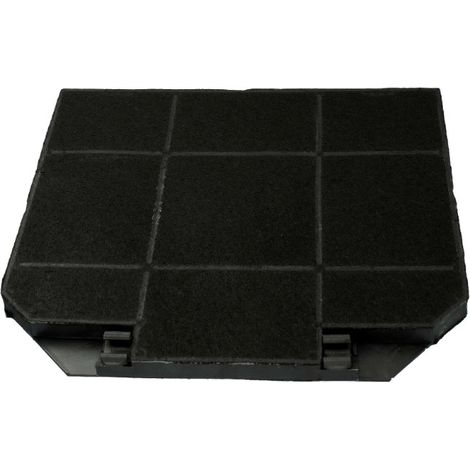 Trade-Shop Aktivkohlefilter 265x235mm ersetzt Whirlpool Bauknecht 484000008776 Type244, Bosch Balay Neff 00668491 LZ54951 DHZ5476 652477 650458 - 1 Stück (1/2)