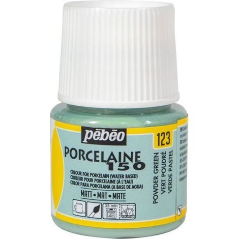 Flacon Peinture 45 ml - P150 - VERT POUDRE - Mat - Résistant au lave-vaisselle - Cuisson 150°C (1/3)
