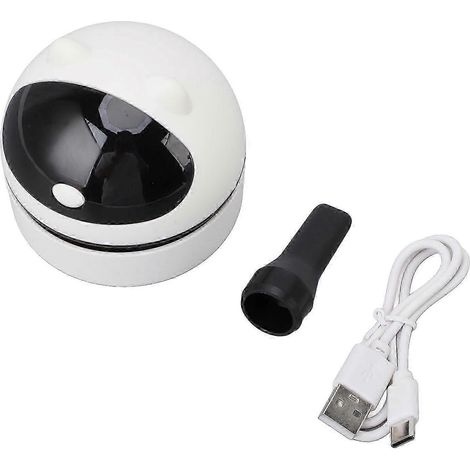 Aspirateur de bureau multifonctionnel avec veilleuse, batterie rechargeable 600 mAh, aspiration puissante, ramasse-poussière et miettes, compatible avec les claviers. WHBYV (1/4)