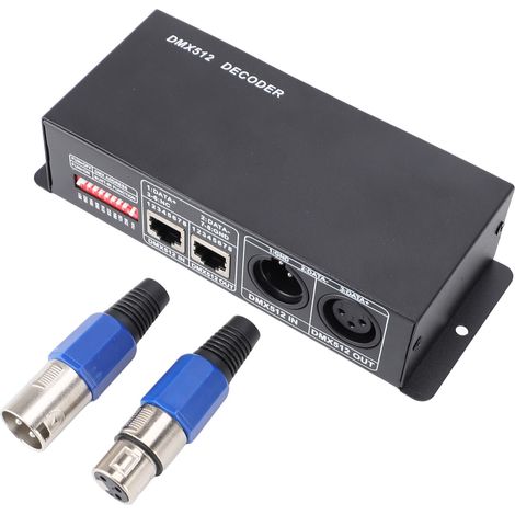 Decoder DMX 512 a 3 canali, PCB in ferro, controller LED RGB, dimmer per bar e hotel, da 12V a 24V. (1/5)