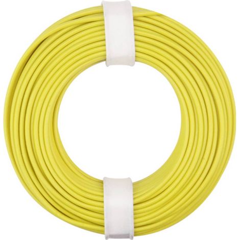 Donau Elektronik 175-013 Fil de câblage LiY 1 x 0.75 mm² jaune 1 pc(s)