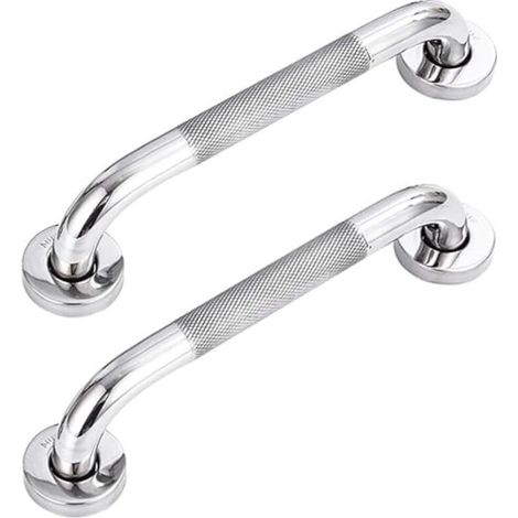 Pack 304 Stainless Steel Bathroom Grab Bars with Non-Slip Handle, for Bathtub, Toilet, Bathroom, Stair Railing