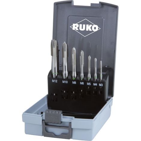 Ruko Assortiment tarauds machine HSS Co 5 forme B 7 pièces