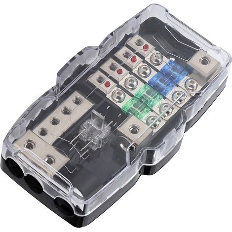 Multifunktionaler 4-fach-Sicherungskasten mit LED für Autoradios in SUVs, ATVs und UTVs (1/5)