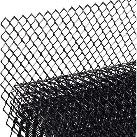 Grille en aluminium, 100 x 33 cm, grille de ventilation, résistante à la corrosion (trou de 6 x 12 mm). (1/5)